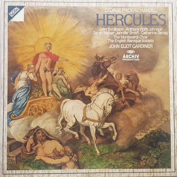 Georg Friedrich Händel - John Tomlinson (2), Anthony Rolfe Johnson, Sarah Walker (2), Jennifer Smith (3), Catherine Denley, The Monteverdi Choir, The English Baroque Soloists, John Eliot Gardiner : Hercules (3xLP, Album + Box)