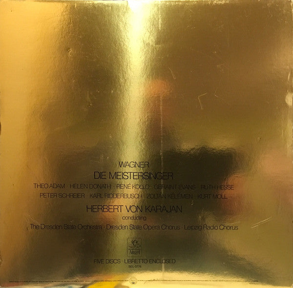 Karajan* / Wagner* : Die Meistersinger (5xLP, RP, Boo + Box, Ltd)