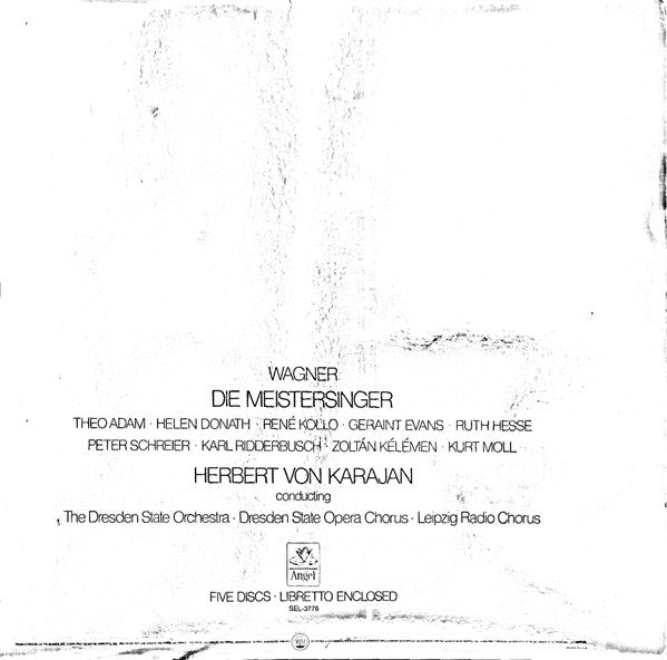 Karajan* / Wagner* : Die Meistersinger (5xLP, RP, Boo + Box, Ltd)