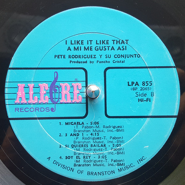 Pete Rodriguez (2) : I Like It Like That (A Mi Me Gusta Asi) (LP, Album, Mono, Hi-)