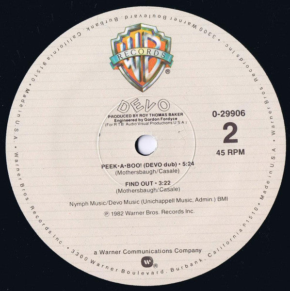 Devo : Peek-A-Boo! (12")