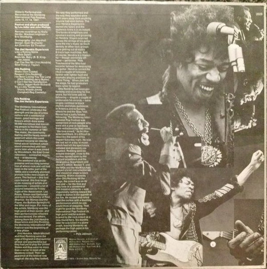 Otis Redding ● The Jimi Hendrix Experience : Historic Performances Recorded At The Monterey International Pop Festival (LP, Album, RP, San)