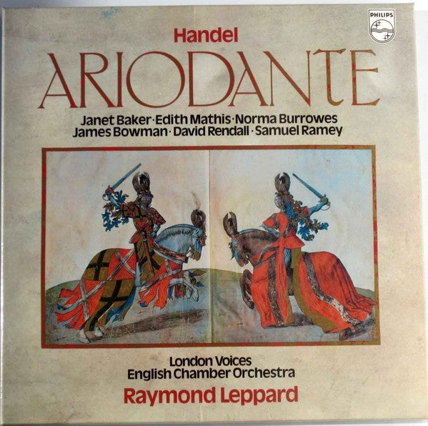 Georg Friedrich Händel - Janet Baker • Edith Mathis • Norma Burrowes, James Bowman (2) • David Rendall • Samuel Ramey, London Voices, English Chamber Orchestra, Raymond Leppard : Ariodante (4xLP + Box)
