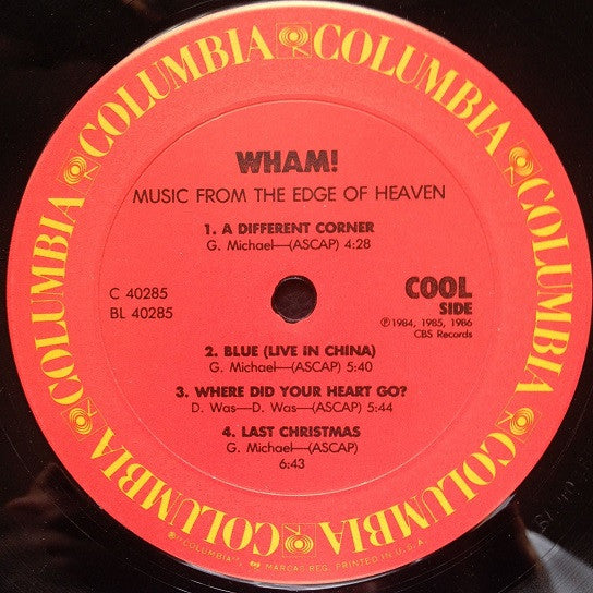Buy Wham! : Music From The Edge Of Heaven (LP, Album, Car) Online