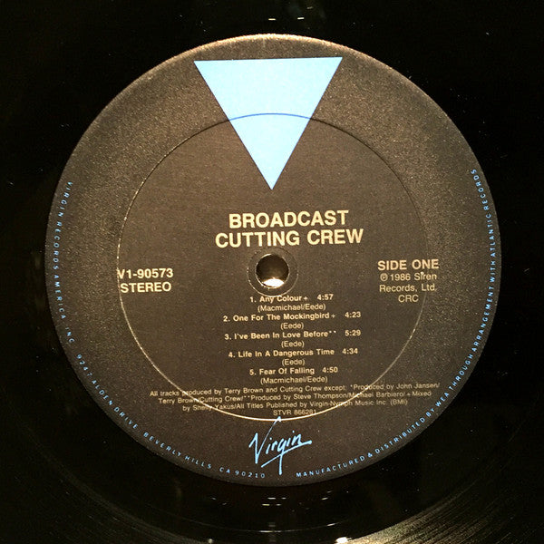 Cutting Crew : Broadcast (LP, Album, Club)