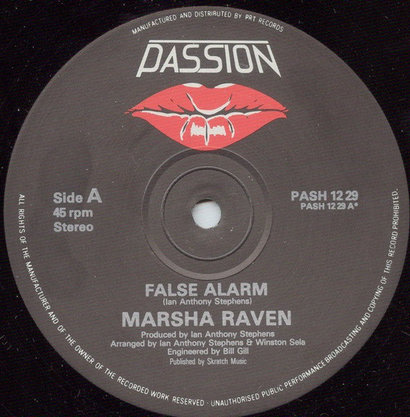 Marsha Raven : False Alarm (12")