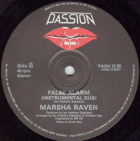 Marsha Raven : False Alarm (12")