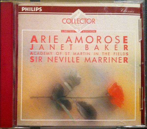 Janet Baker, The Academy Of St. Martin-in-the-Fields, Sir Neville Marriner : Arie Amorose (CD, Album, Ltd, RE, RM)