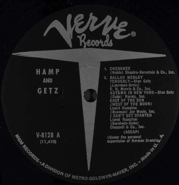 Hamp* And Getz* : Hamp And Getz (LP, Album, RE)