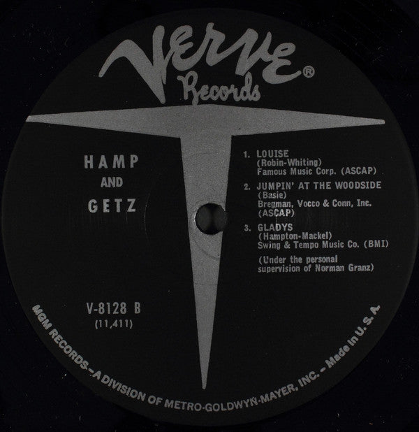 Hamp* And Getz* : Hamp And Getz (LP, Album, RE)