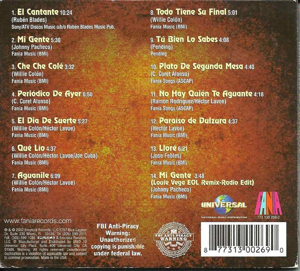 Hector Lavoe : El Cantante: The Originals (CD, Comp, Dig)