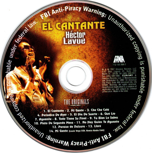 Hector Lavoe : El Cantante: The Originals (CD, Comp, Dig)