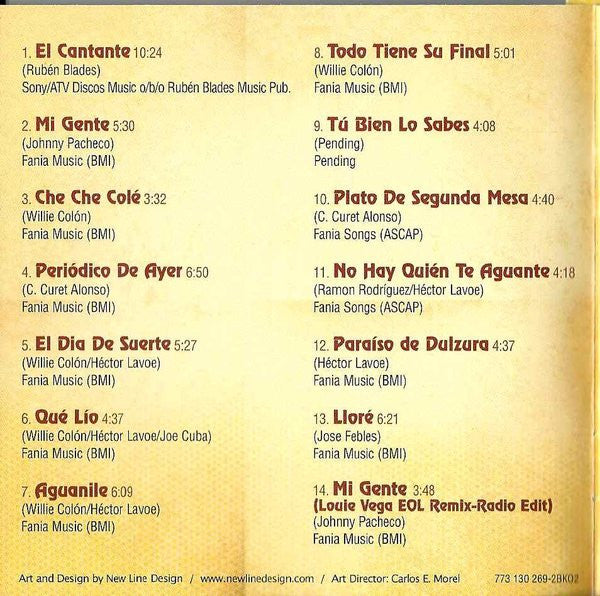 Hector Lavoe : El Cantante: The Originals (CD, Comp, Dig)
