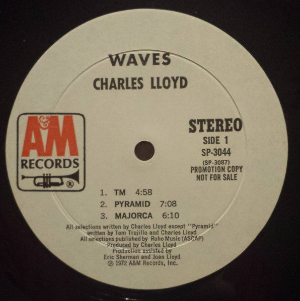 Charles Lloyd : Waves (LP, Album, Promo)