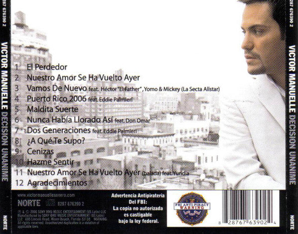 Victor Manuelle : Decisión Unánime (CD, Album)