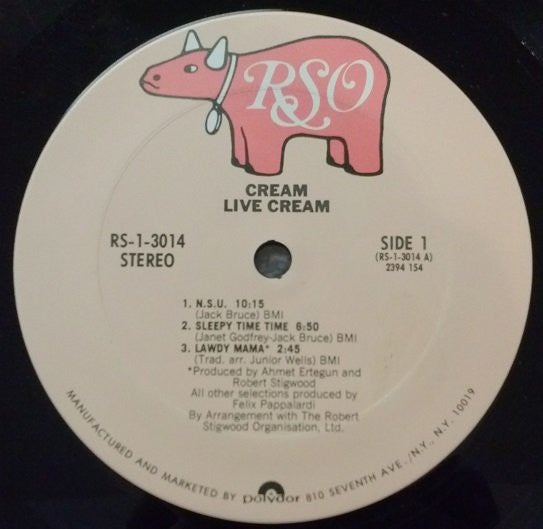 Cream (2) : Live Cream (LP, Album, RE, Ter)