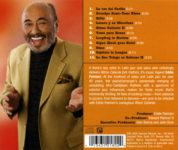 Eddie Palmieri : Ritmo Caliente (CD)