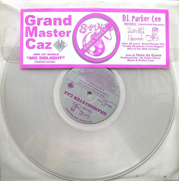 Grandmaster Caz : MC Delight (Casanova's Revenge) (12", Cle)