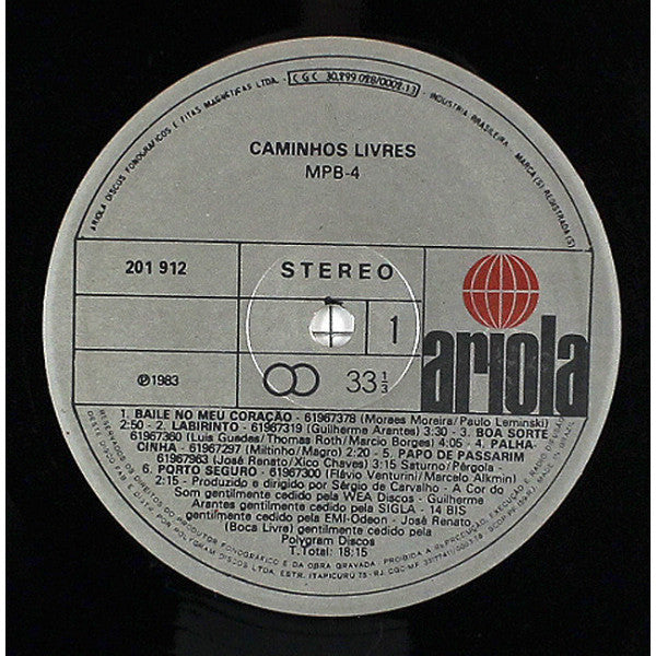 MPB4 : Caminhos Livres (LP, Album)