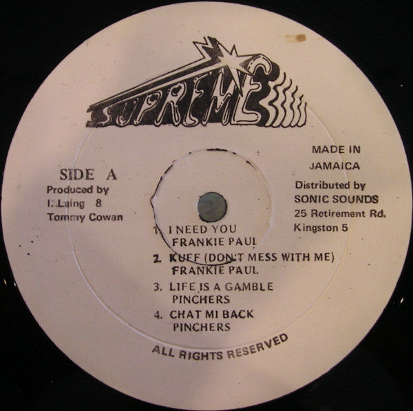 Frankie Paul + Pinchers : Turbo Charge (LP, Album)