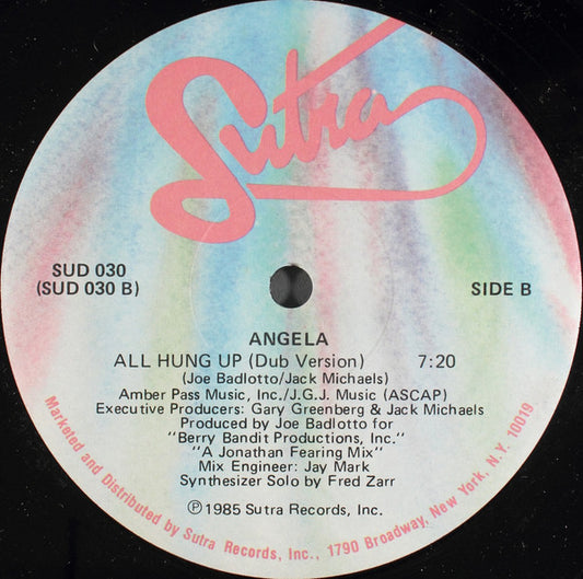 Angela - All Hung Up vinyl record, 12" (Near Mint (NM or M-)) | Lulo Records