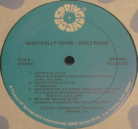 Perez Prado : Beautifully Yours (LP, Comp)