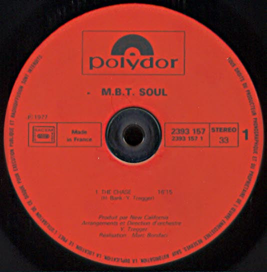 M.B.T. Soul : Chase! (LP, Album)