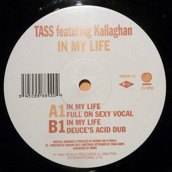 Tass Featuring Kallaghan : In My Life (12")