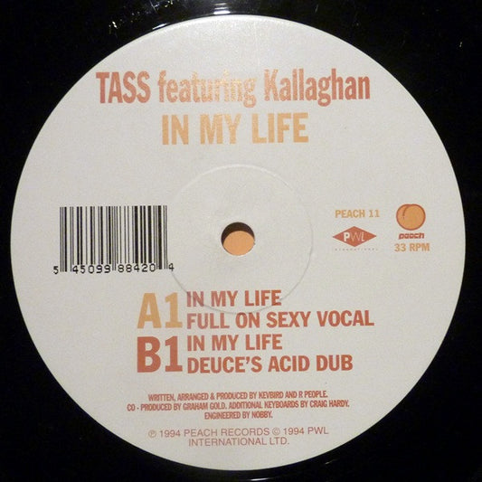 Tass Featuring Kallaghan : In My Life (12")