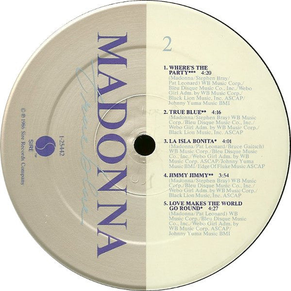 Madonna : True Blue (LP, Album, Spe)