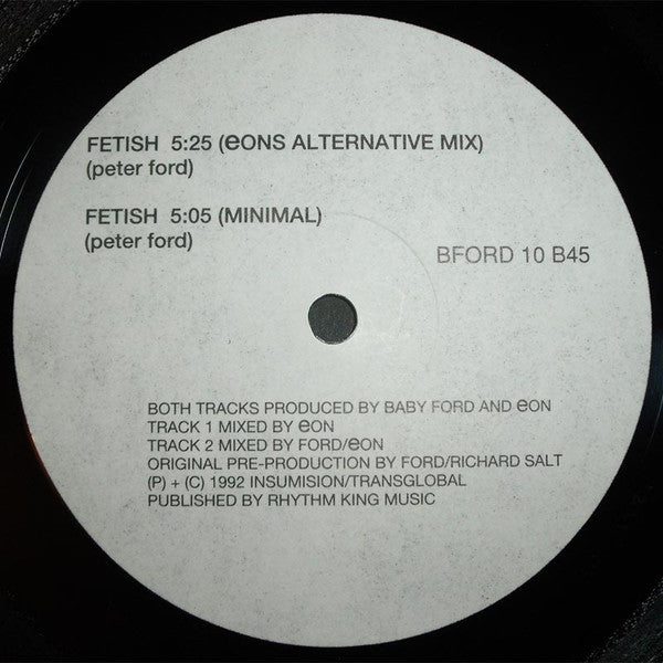 Baby Ford : Fetish (12", Single)
