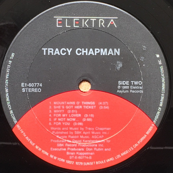 Tracy Chapman : Tracy Chapman (LP, Album, Club, Col)