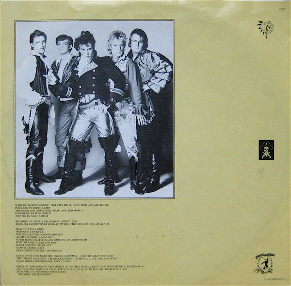Adam And The Ants : Prince Charming (LP, Album, Pit)