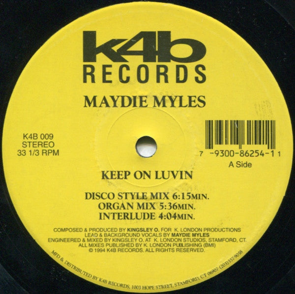 Maydie Myles : Keep On Luvin (12")