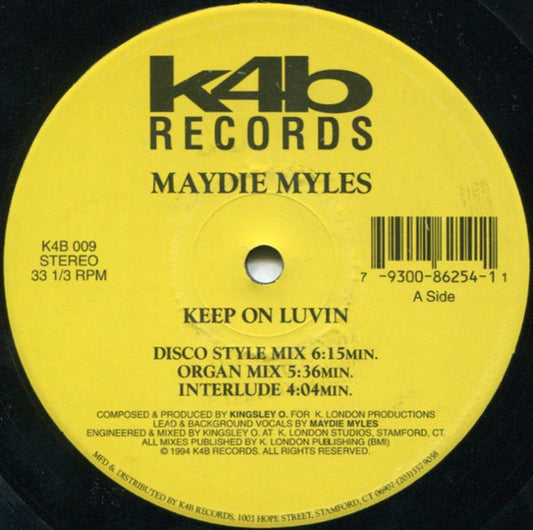 Maydie Myles : Keep On Luvin (12")
