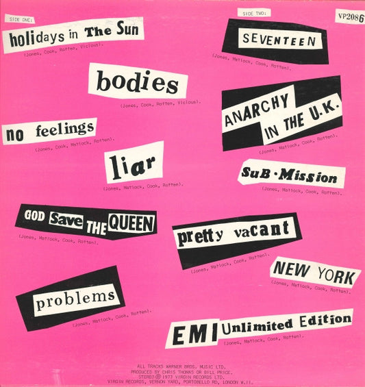 Sex Pistols : Never Mind The Bollocks Here's The Sex Pistols (LP, Album, Pic)