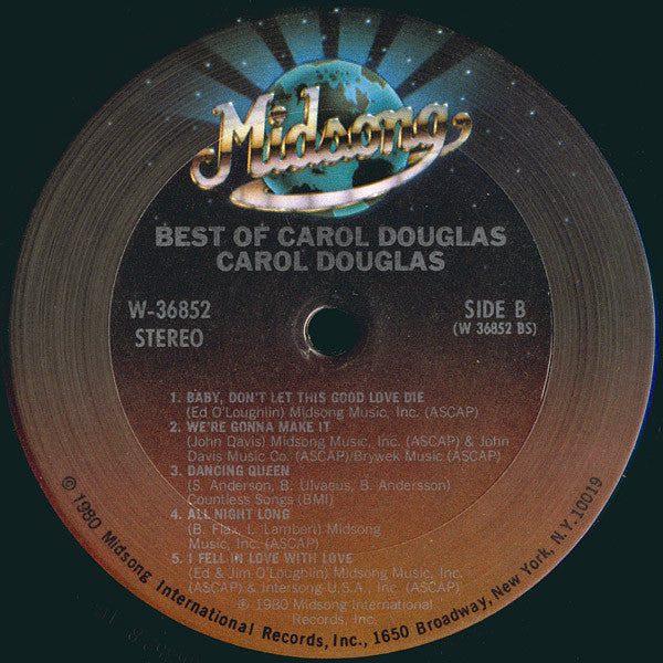 Carol Douglas : The Best Of Carol Douglas (LP, Comp)