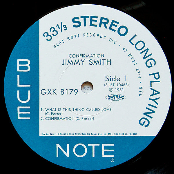 Jimmy Smith : Confirmation (LP, Album, RE)