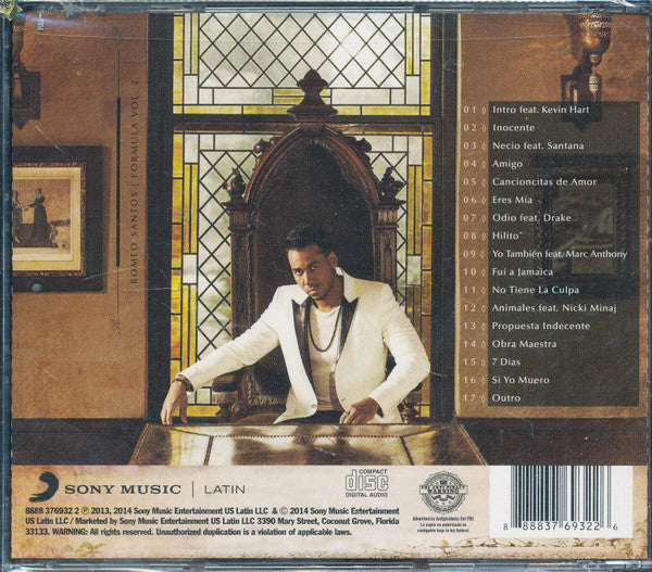 Romeo Santos : Formula Vol. 2 (CD, Album)