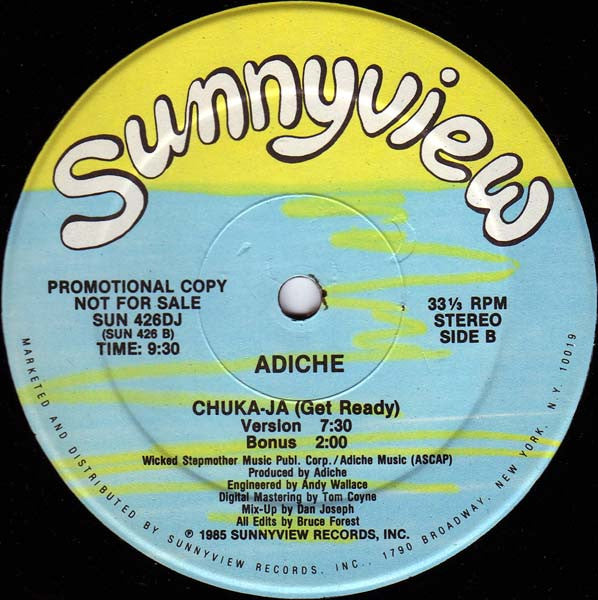 Adiche : Chuka-Ja (Get Ready) (12", Promo)