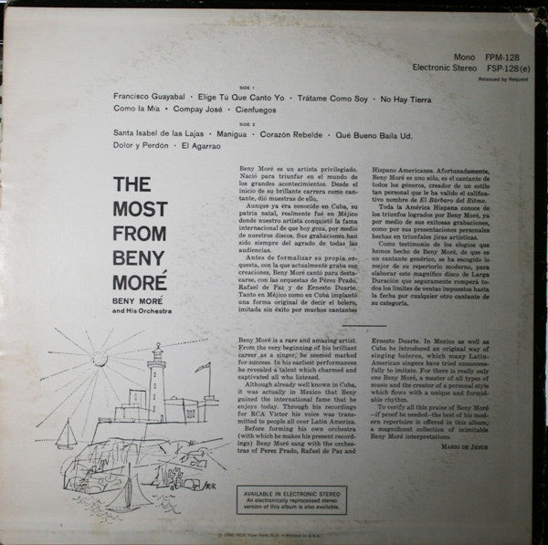 Beny Moré : The Most From Beny Moré (LP, Comp, RE)