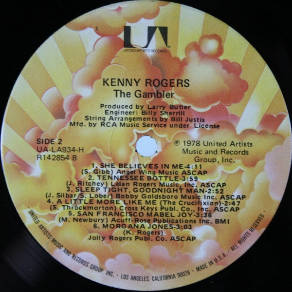 Kenny Rogers : The Gambler (LP, Album, Club)