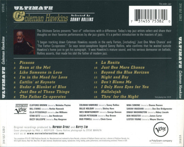 Coleman Hawkins : Ultimate Coleman Hawkins (CD, Comp)