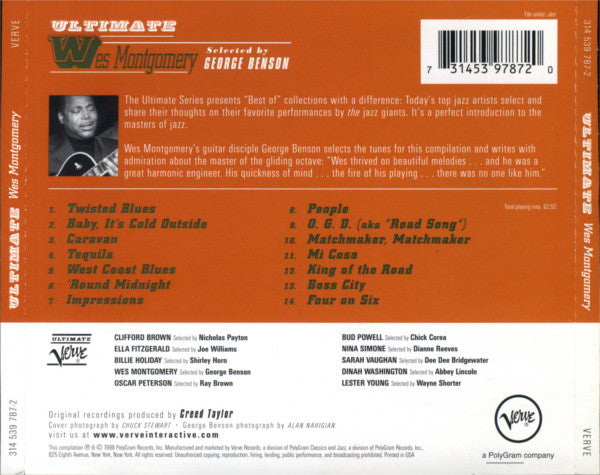 Wes Montgomery : Ultimate Wes Montgomery (CD, Comp)