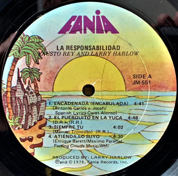 Fausto Rey And Larry Harlow : La Responsabilidad (LP, Album)