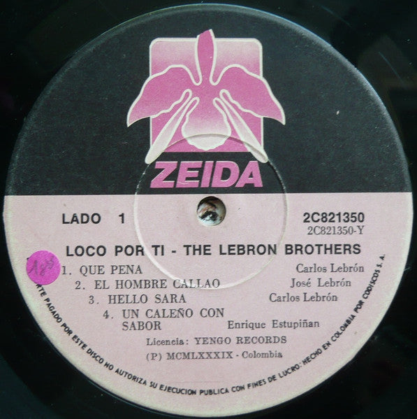 The Lebron Brothers* : Loco Por Ti (LP, Album)