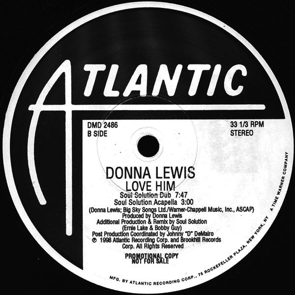 Donna Lewis : Love Him (Soul Solution Remixes) (12", Promo)