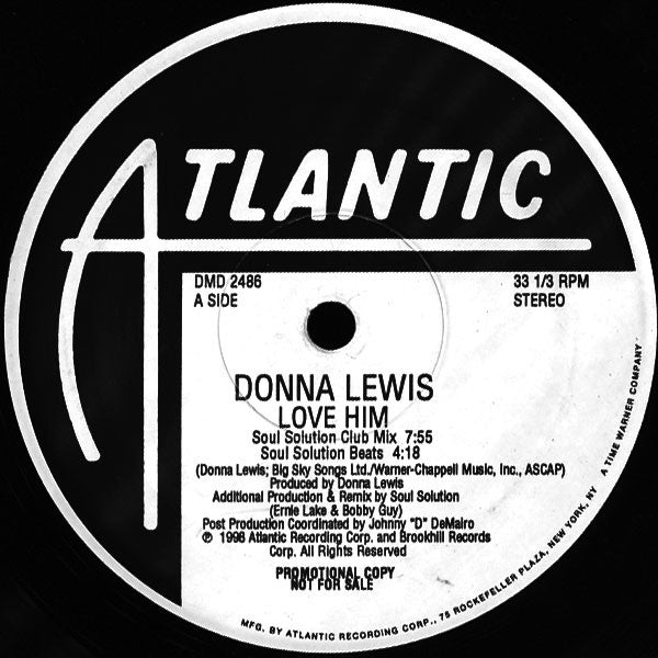Donna Lewis : Love Him (Soul Solution Remixes) (12", Promo)