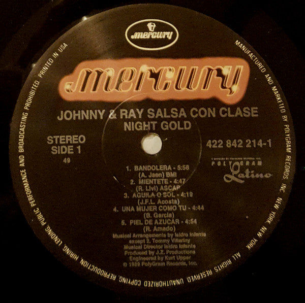 Johnny* & Ray*, Salsa Con Clase : Night Gold (LP, Album)