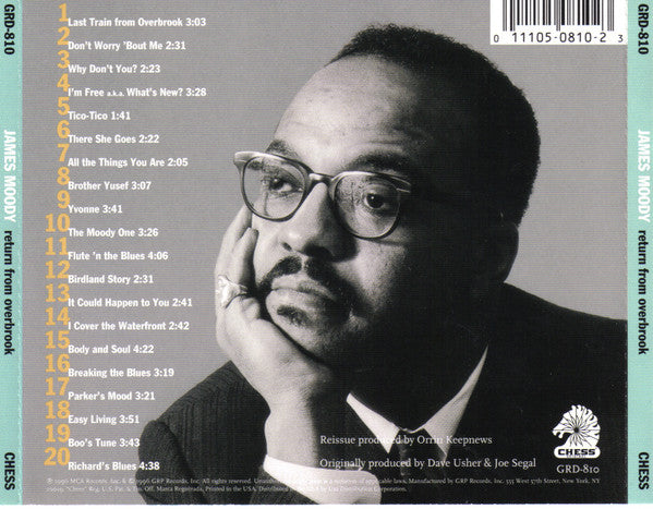 James Moody : Return From Overbrook (CD, Comp)